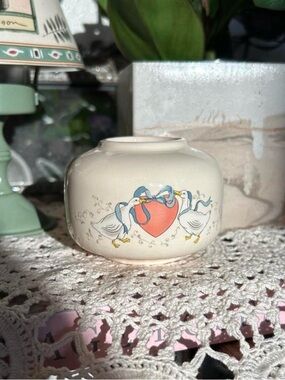 Vintage 80s Cottagecore Marmalade Goose Print TOP ONLY of a Potpourri Burner